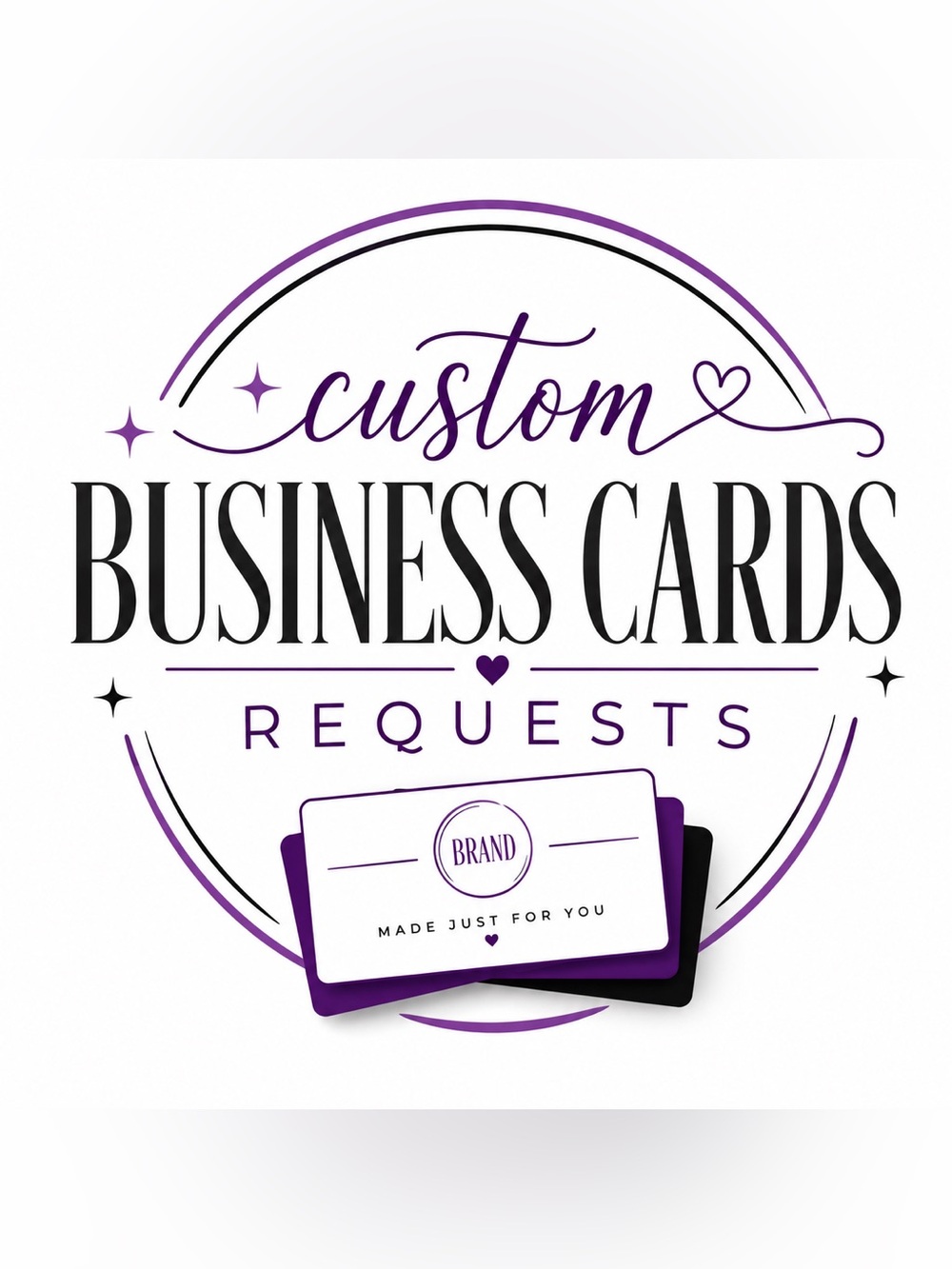 50 Business Cards Custom Requests 3.5x2